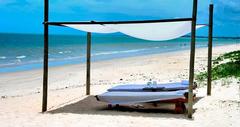 Relaxing on the beach