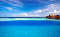 Water villa at Lily Beach Resort