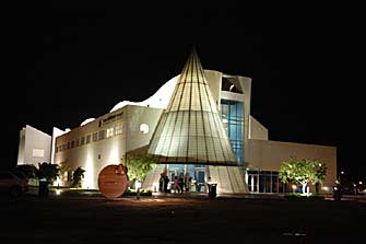 At night