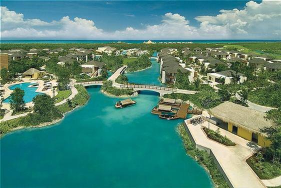 Aerial view of Fairmont Mayakoba