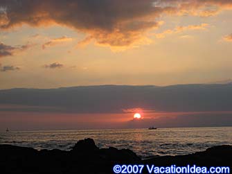 Sunset wedding