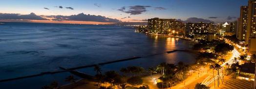 Waikiki at night