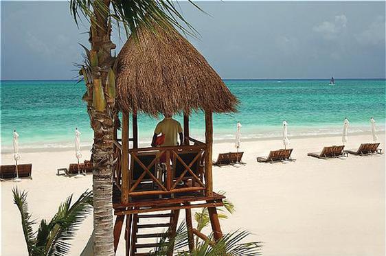 Sandy beach in Mexico