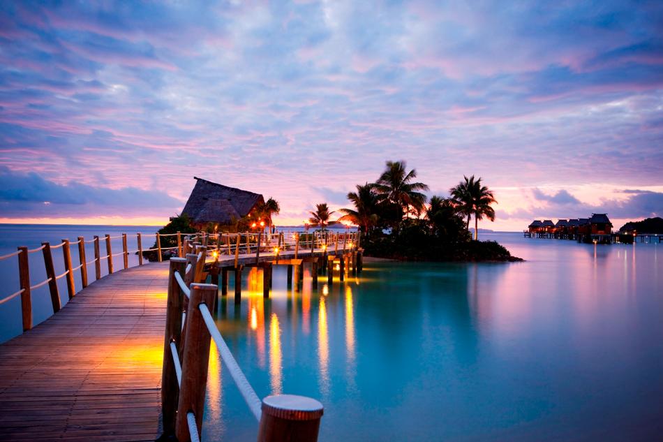 Masima Island and Bar at dusk