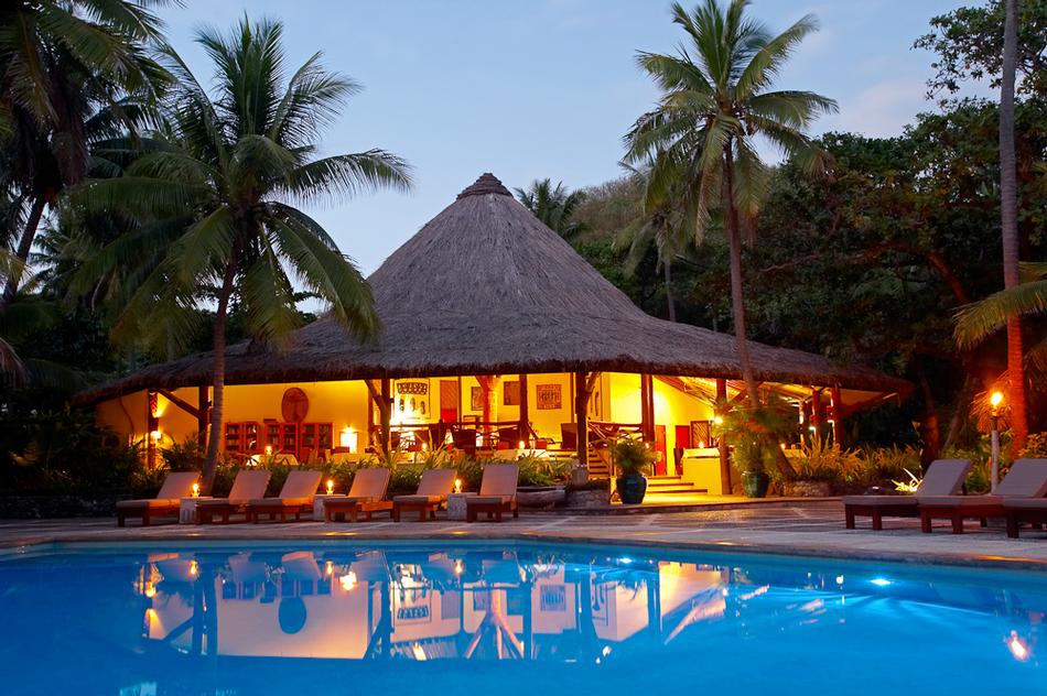 Main pool at night