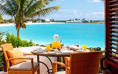 Breakfast with ocean views at Cap Juluca 