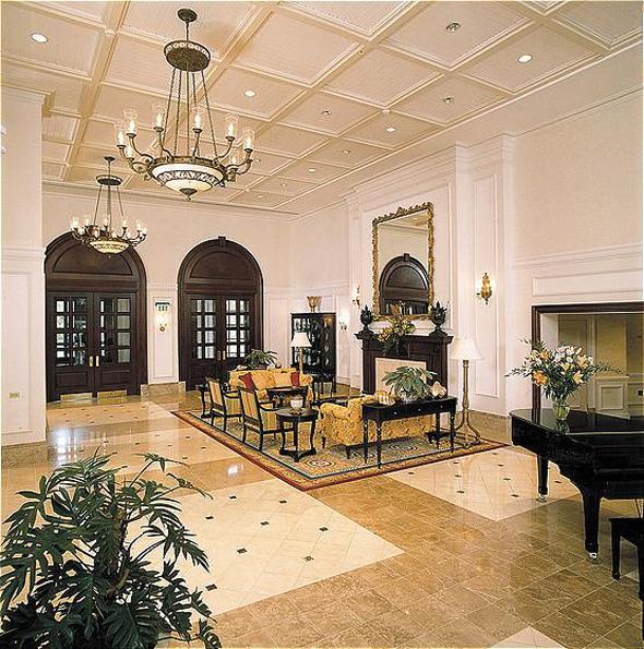 Hotel sitting area