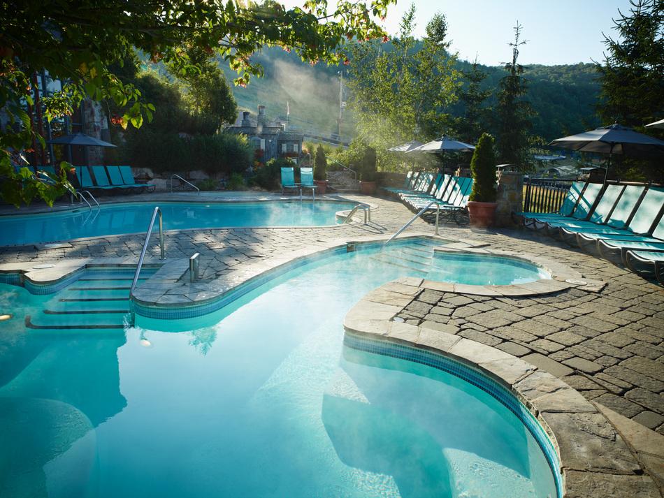 Outdoor swimming pool at the resort