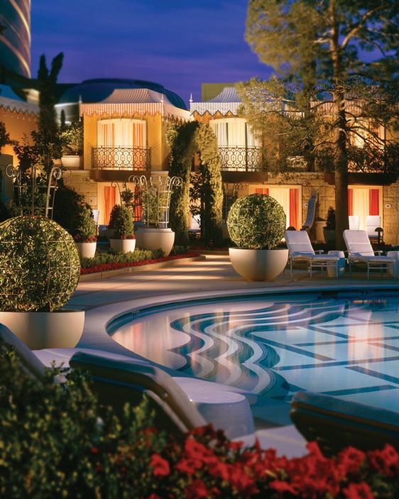 Night view of the pool