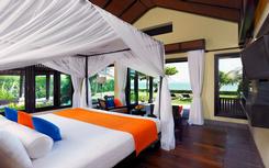 Luxury beach front pool villa