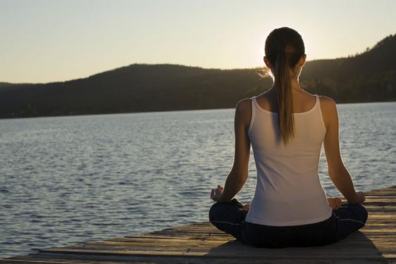Meditation with water views